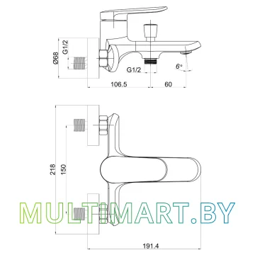 Смеситель Maxonor Pure Life PL3271-7 картинка 5